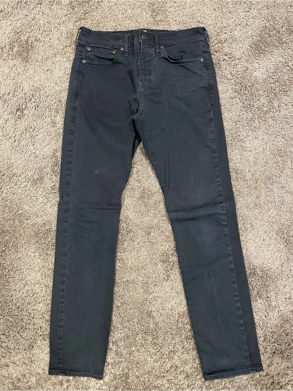 J. Crew Men's 484 Slim Pants in Washed Navy